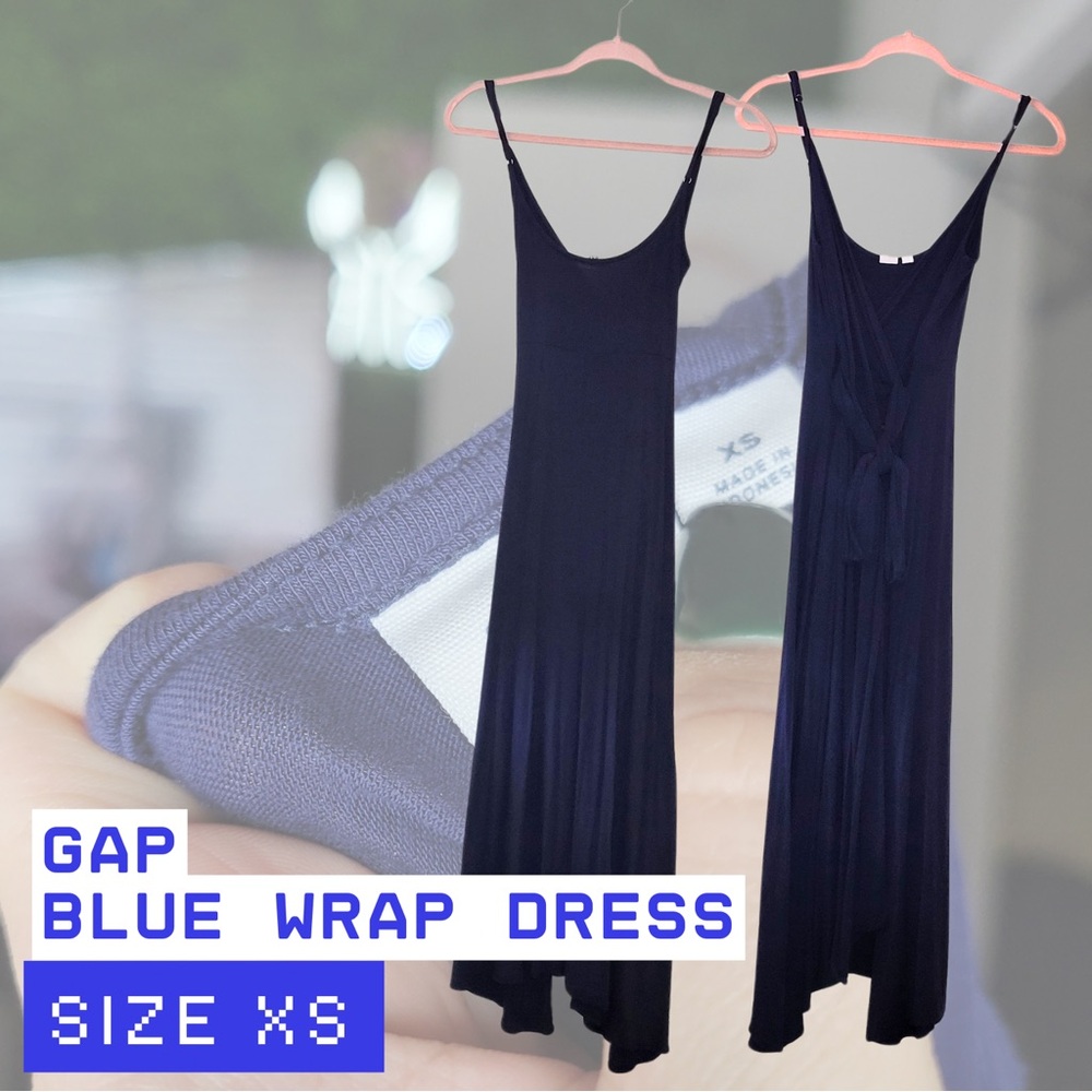 Navy GAP Wrap Dress